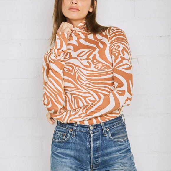 Rachel Pally Tops - Rachel Pally Turtleneck Safari